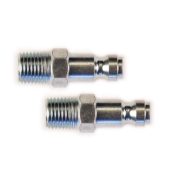 Tinkertools 0.25 in. Automotive Steel Plug Set with 0.25 in. Male NPT - 2 Piece TI2637525